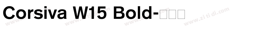 Corsiva W15 Bold字体转换 Corsiva W15 Bold字体转换